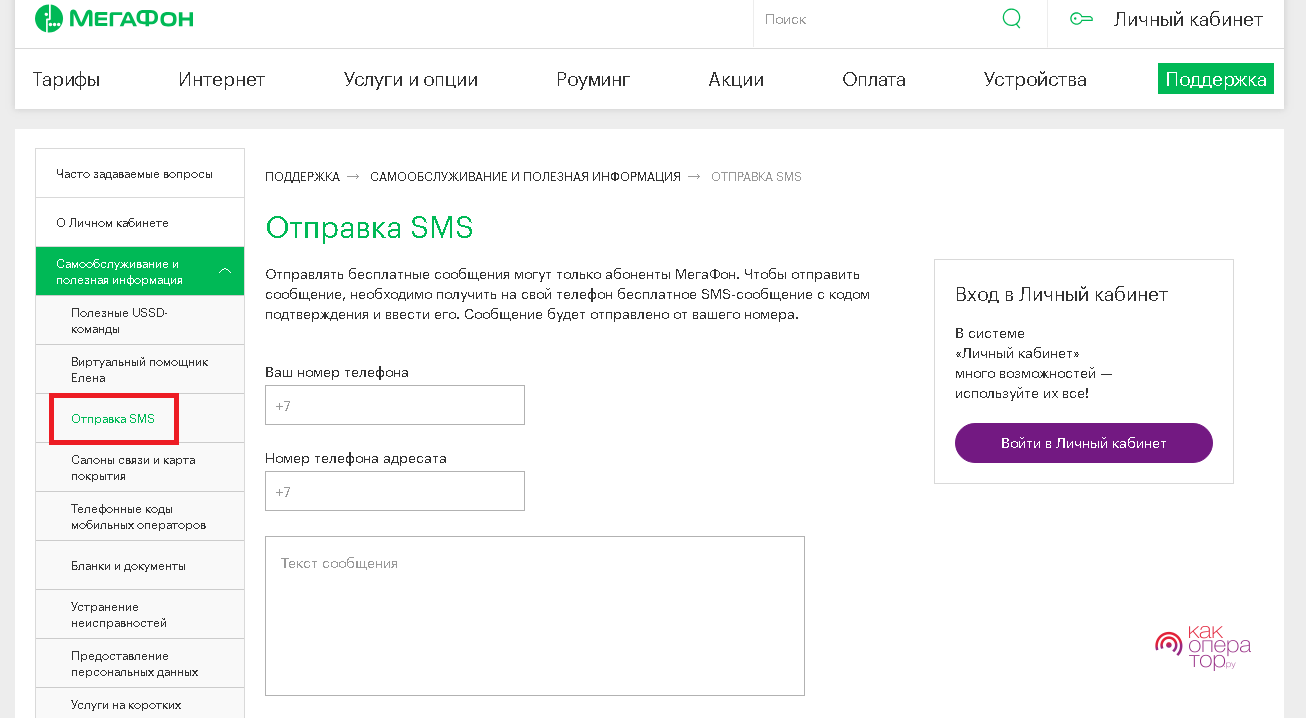Можно ли заказать детализацию смс с текстом мегафон
