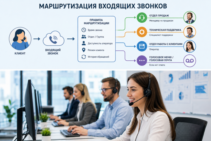 Маршрутизация входящих звонков: эффективный инструмент управления коммуникациями