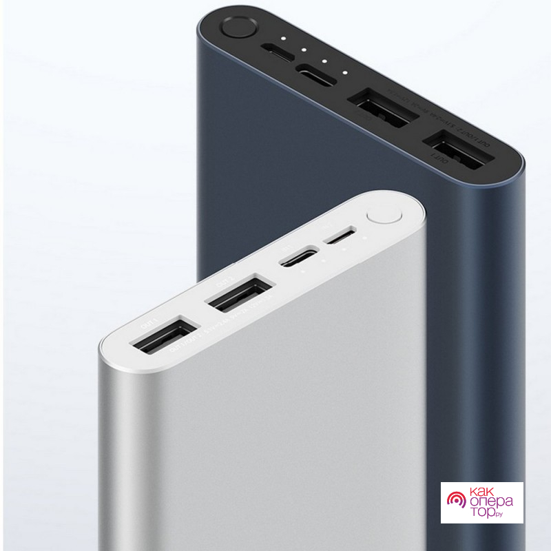 Купить Power Bank /Xiaomi Mi Bank 3 (2 USB) 10000mAh (серый) VXN4259CN c доставкой по РБ
